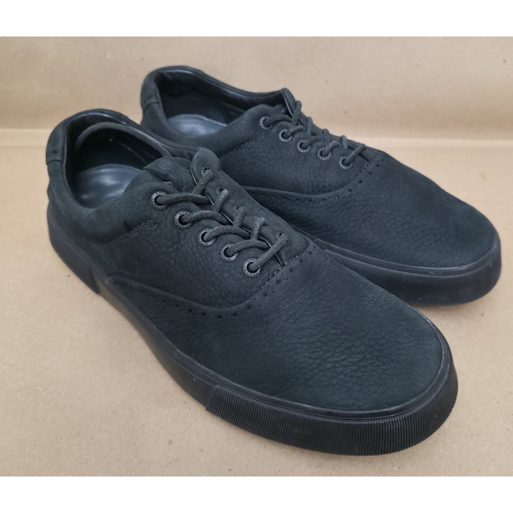 Sperry Men's Sz 8.5 Gold Cup Striper Plushwave Black CVO Nubuck leather Sneakers
